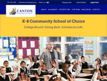 Tablet Screenshot of cantoncollegeprep.org